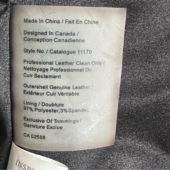 Danier Womans Leather Jacket Moto Biker Classic Zip Up Fitted Crop Black Size XS - Picture 8 of 8